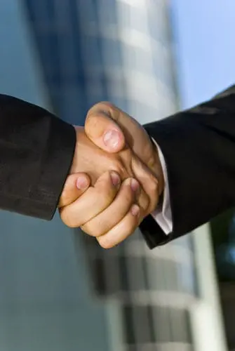 business hand shake