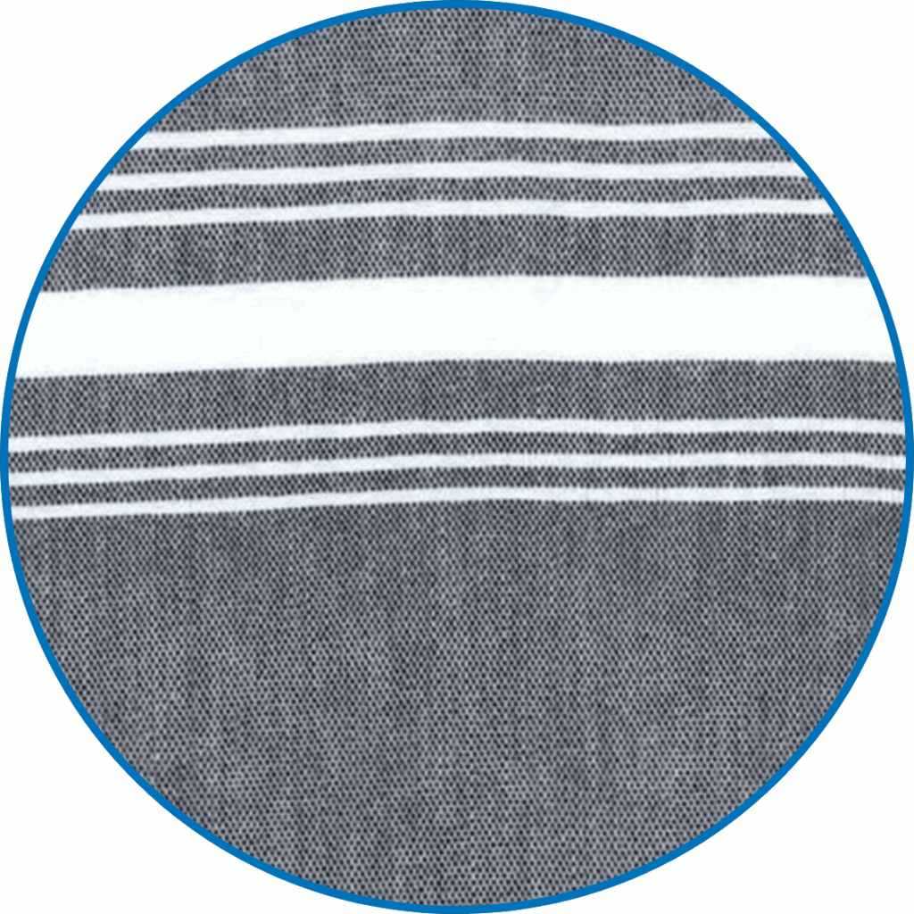 Gray with White Stripe Linen Swatch