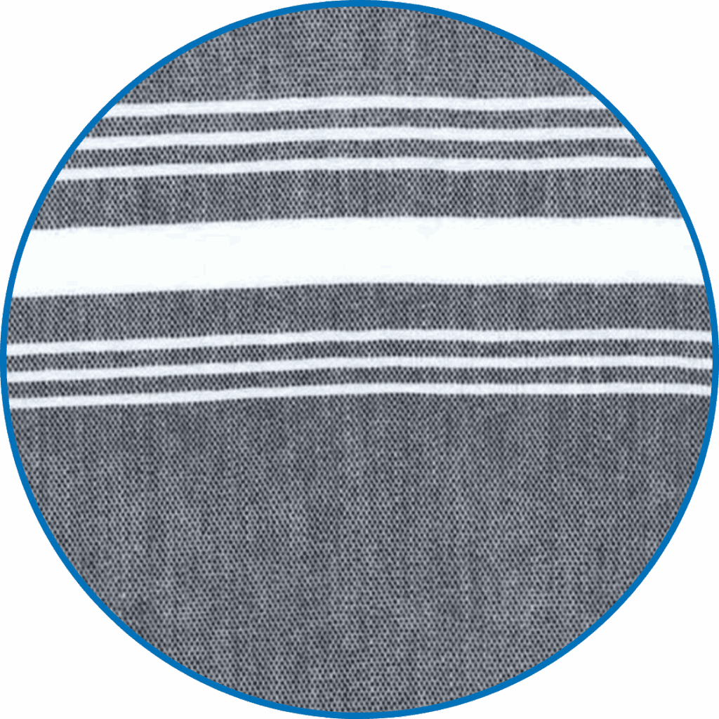 Gray with White Stripe Linen Swatch